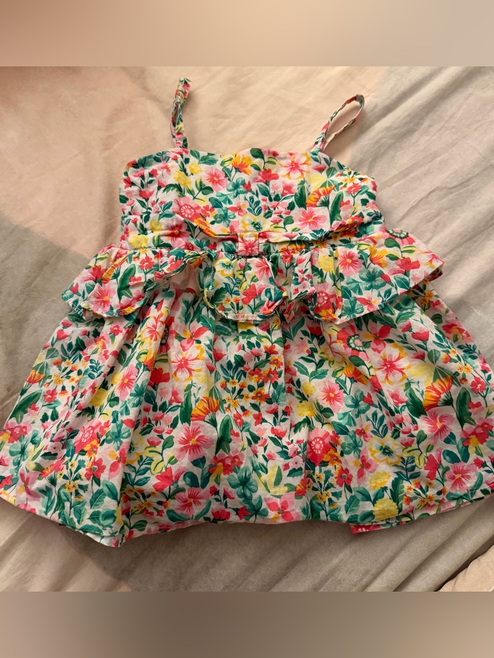 Janie and Jack | Floral Ruffle dress